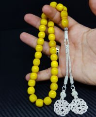 Büyük Boy Havşa Delim Kazaz Tasarım Sıkma Kehribar